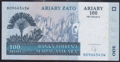Madagaskar 100 Ariary 2004 Çil  (B)