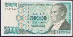 7.EMİSYON 1.TERTİP 50000 LİRA I27 374542 ÇİL