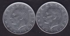 1979 Yılı 1 Lira (Ters Düz Takım)