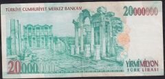 7.Emisyon 20.000.000 Lira A20 842978 Çok Temiz+