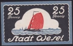 Almanya 25 Pfennig Notgeld 1921 Çilaltı