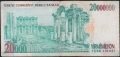 7.Emisyon 20 000 000 Lira B84 374474 Çok Temiz