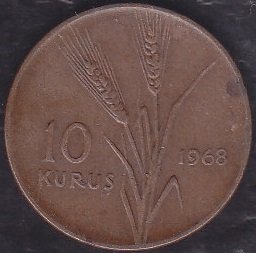 1968 YILI 10 KURUŞ eski para alan yerler