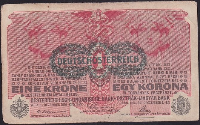 AVUSTURYA MACARİSTAN 1 KORONA 1916 ÇOK TEMİZ