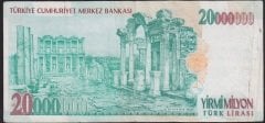 7.EMİSYON 20 000 000 LİRA E70 783972 ÇOK TEMİZ +