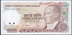 7.Emisyon 2.Tertip 5000 Lira C35 230130 Çilaltı Çil