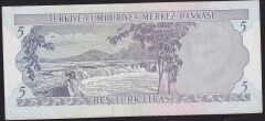 6.Emisyon 2.Tertip 5 Lira K83 429446 Çok Temiz+