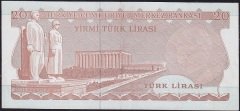6.Emisyon 3.Tertip 20 Lira F86 081436 Ççt+