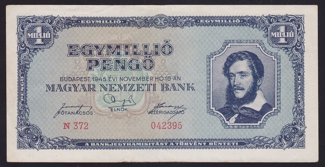 MACARİSTAN 1000000 PENGO 1945 ÇÇT ÇİLALTI