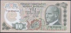 6.EMİSYON 2.TERTİP 100 LİRA F86 854940 ÇİLALTI