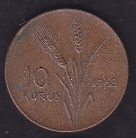 1968 Yılı 10 Kuruş
