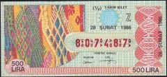 1986 28 Şubat Yarım Bilet - Z Serisi