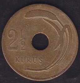 1951 Yılı 2.5 Kuruş