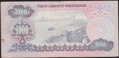 6.Emisyon 2.Tertip 1000 Lira D01 863525 Çok Temiz