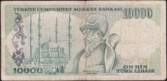 7.Emisyon 2.Tertip 10000 Lira F26 270464 Temiz