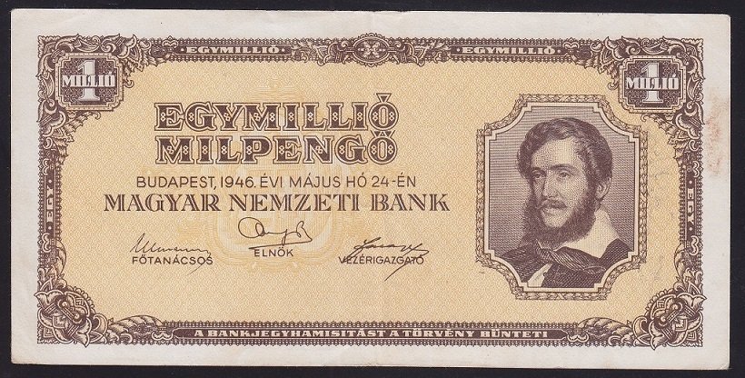 MACARİSTAN 1000000 PENGO 1946 ÇÇT  ÇİLALTI
