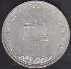 ALMANYA 10 MARK 1989 J ( GÜMÜŞ )