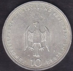 ALMANYA 10 MARK 1989 J ( GÜMÜŞ )