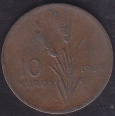 1964 YILI 10 KURUŞ