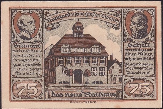 Almanya 75 Pfennig Notgeld 1921 Çil