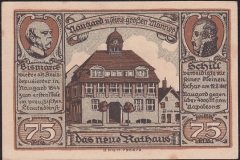 Almanya 75 Pfennig Notgeld 1921 Çil