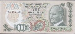 6.EMİSYON 2.TERTİP 100 LİRA F80 162483 ÇİLALTI ÇİL