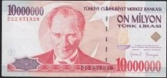 7.Emisyon 10 000 000 Lira D22 871828 Çok Temiz