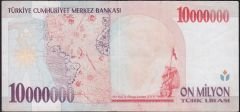 7.Emisyon 10 000 000 Lira D22 871828 Çok Temiz