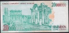 7.Emisyon 20000000 Lira B35 360440 Çok Temiz+