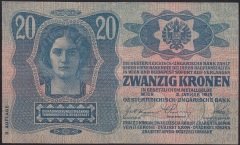AVUSTURYA MACARİSTAN 20 KRON 1913 ( 1919 ) ÇÇT ÇİLALTI