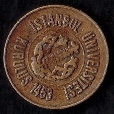 İSTANBUL ÜNİVERSİTESİ  ÖĞRENCİ YEMEK JETONU 18 MM