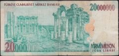 7.Emisyon 20 000 000 Lira B73 603206 Haliyle