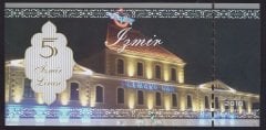 ÖZEL BASKI 5 İZMİR LİRASI - HOLOGRAMLI - EMNİYET ŞERİTLİ - SERİ TAKİPLİ DESTE (100 ADET) 801- 900 ARASI