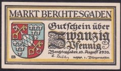 ALMANYA 20 PFENNİNG NOTGELD 1920 ÇİL