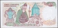 7.Emisyon 2.Tertip 5000 Lira B60 972428 Çok Çok Temiz+