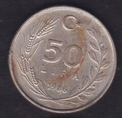1986 Yılı 50 Lira