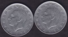 1973 Yılı 1 Lira (Ters Düz Takım)