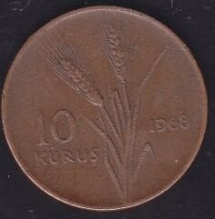 1968 Yılı 10 Kuruş
