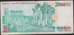7.Emisyon 20000000 Lira C05 481730 Çok Temiz