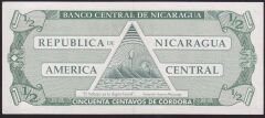 Nikaragua 1/2 Cordoba 1991 Çilaltı Pick 171