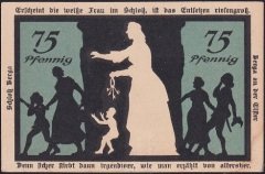 Almanya 75 Pfennig Notgeld 1921 Çilaltı Çil