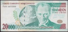 7.EMİSYON 20 000 000 LİRA F07 387388 ÇÇT