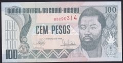 Guine Bissau 100 Pesos 1990 Çil Pick 11