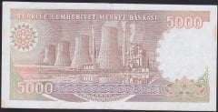 7.EMİSYON 4.TERTİP 5000 LİRA H65 560365 ÇOK TEMİZ