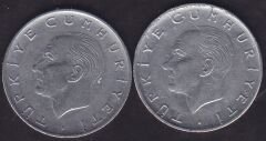 1972 Yılı 1 Lira (Ters Düz Takım)