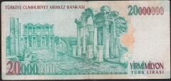 7.Emisyon 20000000 Lira A82 347406 Çok Temiz