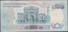 6.Emisyon 2.Tertip 500 Lira N35 098457 Çok Temiz