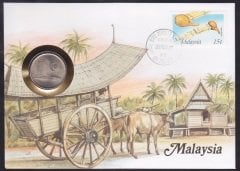 MALEZYA 50 SEN 1977 PULLU ZARF İLE BİRLİKTE SET