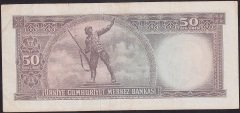5.EMİSYON 7.TERTİP 50 LİRA R94 093286 ÇOK TEMİZ