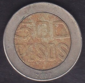 Kolombiya 500 Peso 2007